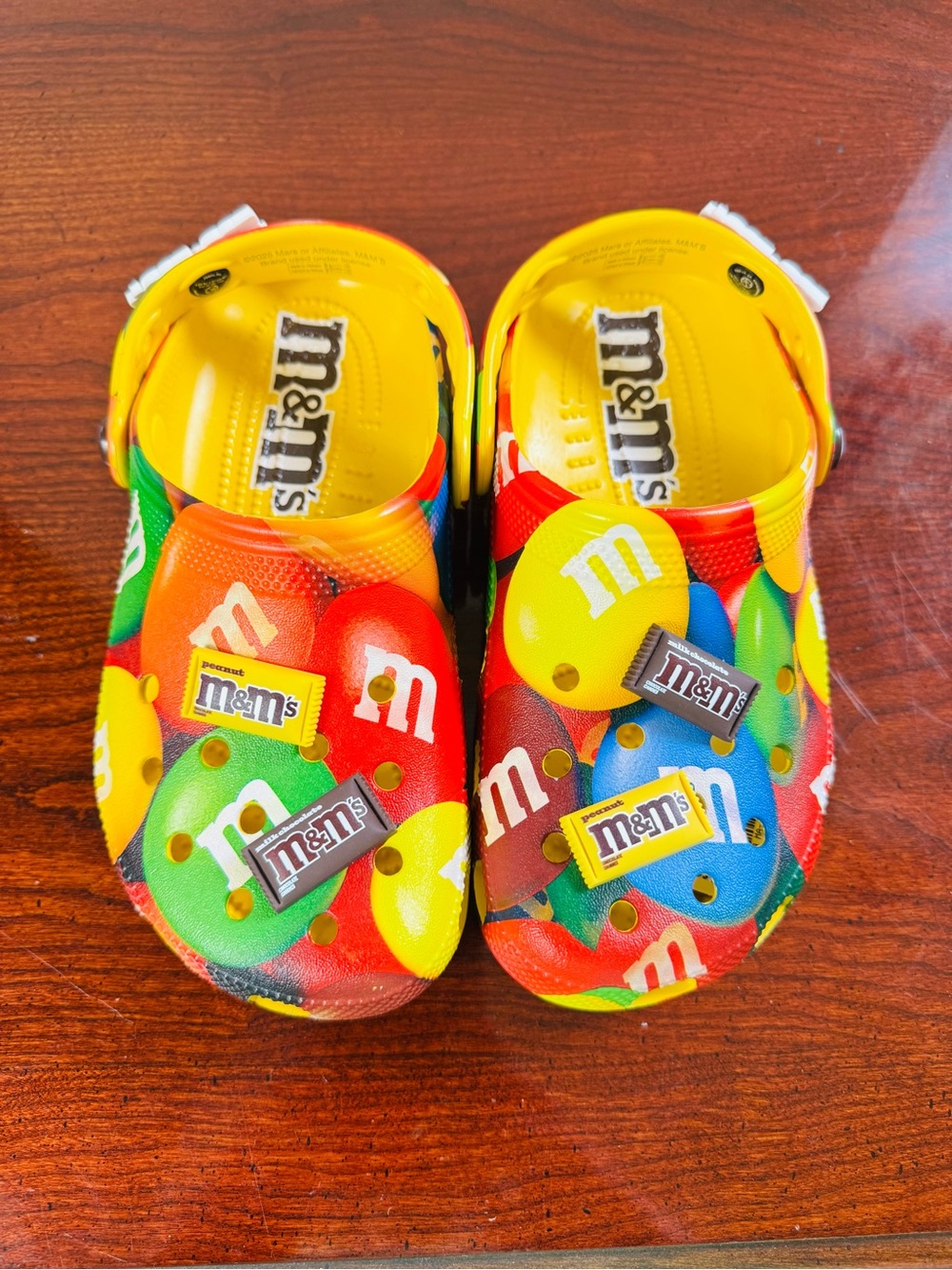 M&M's Kids Yellow Multi-Color Comfort Clogs